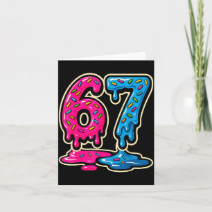 67 Ice Cream Meme Six Seven  Card