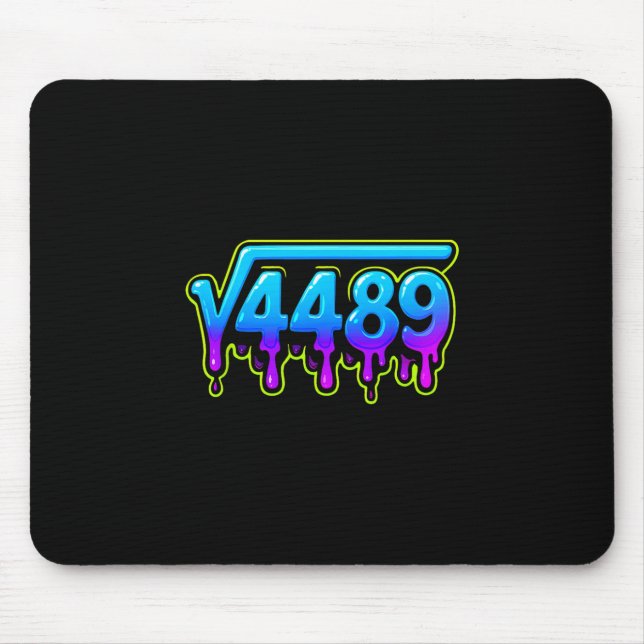 67 Ice Meme Square Root 4489 Slang Math Teacher  Mouse Mat (Front)