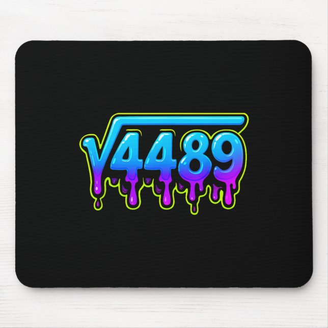 67 Ice Meme Square Root 4489 Slang Math Teacher  Mouse Mat (Front)
