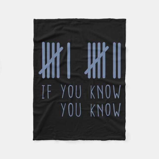 67 If You Know You Know 6 7 Meme Funny  Fleece Blanket (Front)