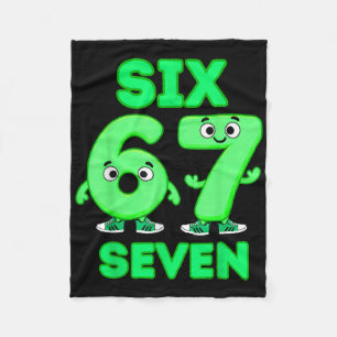 67 Italian Brainrot Funny Italian Brainrot Kids 67 Fleece Blanket