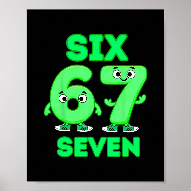 67 Italian Brainrot Funny Italian Brainrot Kids 67 Poster (Front)