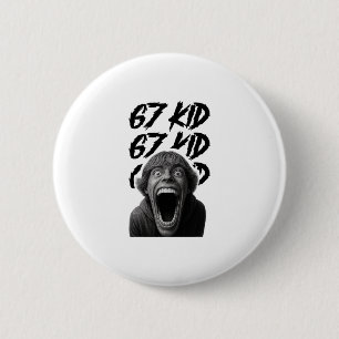 67 Kid 67 Meme Six Seven 6-7 Funny Internet Joke V 6 Cm Round Badge