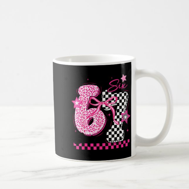 67 Leopard Checkered Funny Six Seven Meme 6-7 Teac Coffee Mug (Right)
