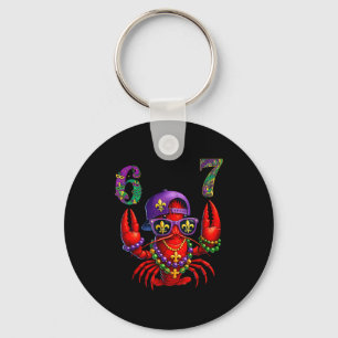 67 Mardi Gras Crawfish Beads Six Seven Carnival Bo Key Ring