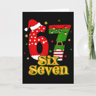 67 Mas Meme Candy Cane Six Seven Kids Men Women Ch Card