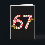 67 Mas Meme Candy Cane Six Seven Kids Men Women Ch Card<br><div class="desc">67 Mas Meme Candy Cane Six Seven Kids Men Women Christmas _1</div>