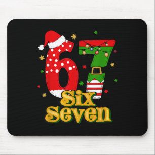 67 Mas Meme Candy Cane Six Seven Kids Men Women Ch Mouse Mat