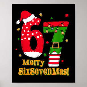 67 Mas Meme Candy Cane Six Seven Kids Men Women Ch Poster