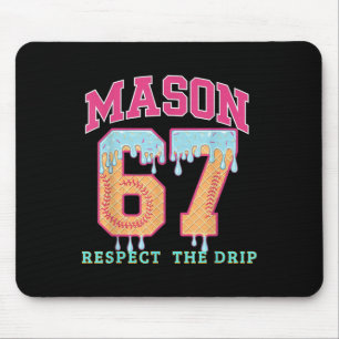 67 Mason Ice Cream Baseball Drip Respect The Drep Mouse Mat