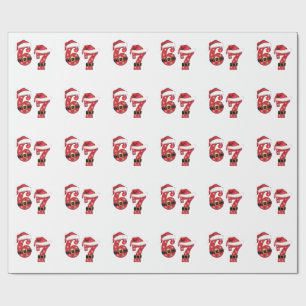 67 Mason Let's Get Sandy Christmas 67 Meme Funny Wrapping Paper