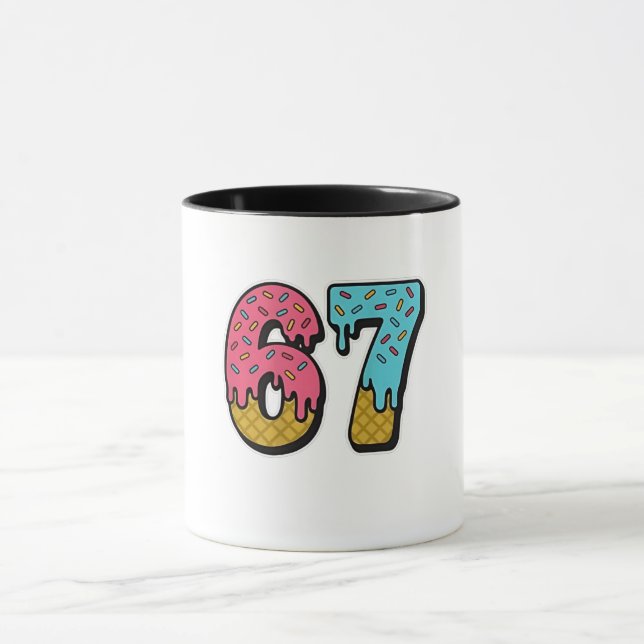 67 Mason Let's Get Sandy Funny  Mug (Center)