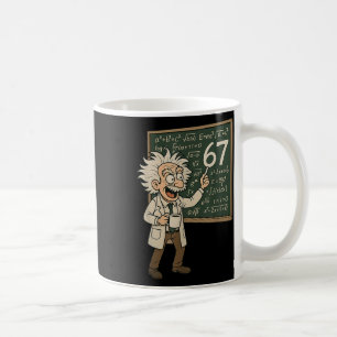 67 Math Meme Funny Professor Genius Chalkboard  Coffee Mug