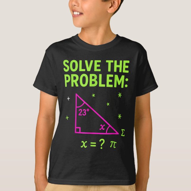 67 Math Meme Solve The Problem Funny Teachers Stud T-Shirt (Front)