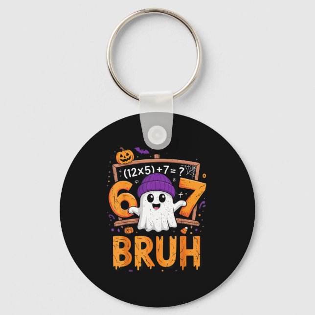 67 Math Teacher Halloween Costume Mathematics Math Key Ring (Front)