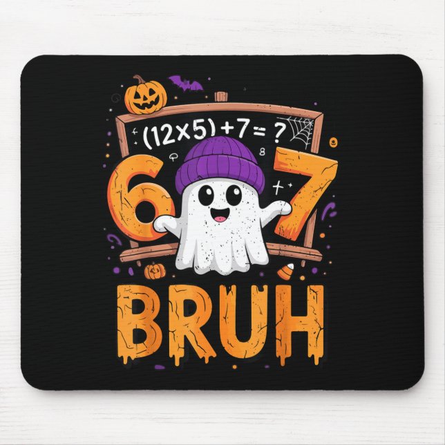 67 Math Teacher Halloween Costume Mathematics Math Mouse Mat (Front)