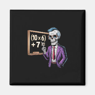 67 Math Teacher Meme Brainrot Six Seven Halloween  Magnet