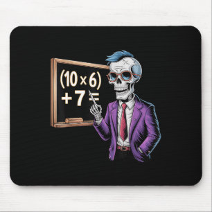 67 Math Teacher Meme Brainrot Six Seven Halloween Mouse Mat