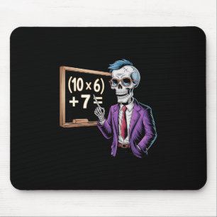 67 Math Teacher Meme Brainrot Six Seven Halloween  Mouse Mat