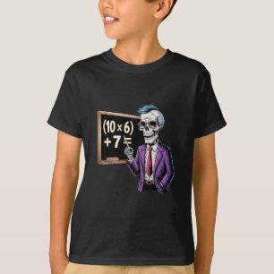 67 Math Teacher Meme Brainrot Six Seven Halloween T-Shirt