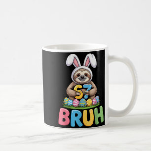 67 Meme 6 7 Bruh Six Seven Easter Sloth Kids Boys Coffee Mug
