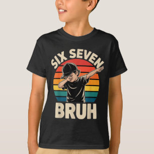 67 Meme 6 7 Dabbing Boy Six Seven Bruh Funny 67 Bo T-Shirt