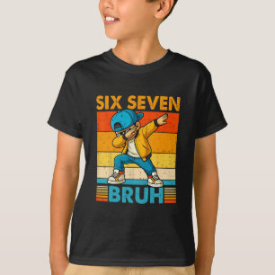 67 Meme 6 7 Dabbing Boys Six Seven Bruh Kids Gen A T-Shirt
