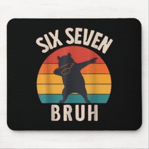 67 Meme 6 7 Dabbing Capyra Six Seven Bruh Funny Bo Mouse Mat