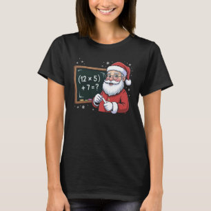 67 Meme 6 7 Funny Santa Christmas Six Seven Math T T-Shirt