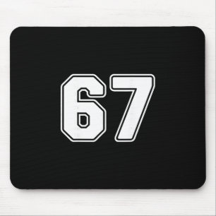 67 Meme 6 7 Numbers Six Seven Funny Boys Kids  Mouse Mat