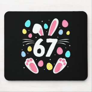67 Meme 6 7 Six Seven Easter Bunny Kids Boys Girls Mouse Mat