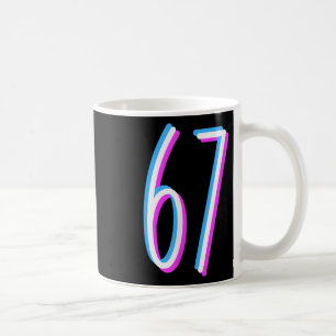 67 Meme 6 7 Six Seven Number Costume  Coffee Mug