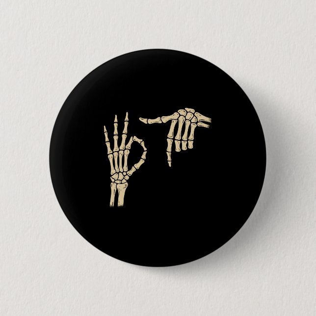 67 Meme 6 7 Skeleton Halloween Six Seven Gen Alpha 6 Cm Round Badge (Front)