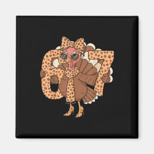 67 Meme Autumn Fall Turkey Sungles Funny Thanksgiv Magnet