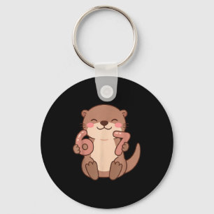 67 Meme Baby Otter 6 7 Funny Six Seven 6-7 Gen Alp Key Ring