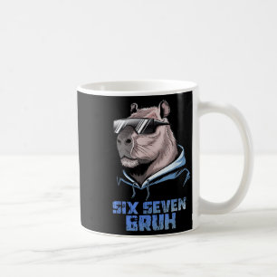 67 Meme Capybara Funny Six Seven Bruh Capybara For Coffee Mug