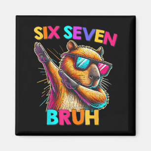 67 Meme Capybara Six Seven Bruh Capybara Kids Boys Magnet