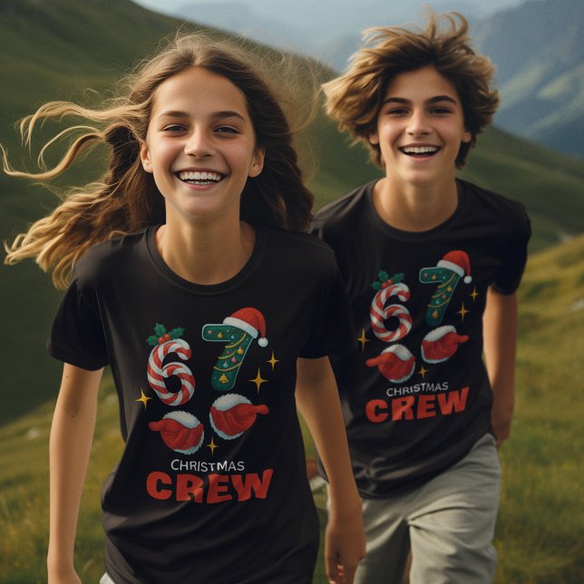 67 Meme “Christmas Crew” T-Shirt (Creator Uploaded)