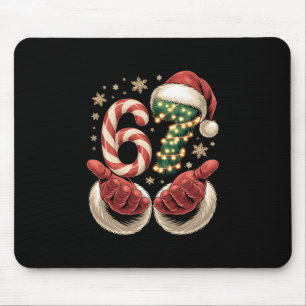 67 Meme Christmas Funny 6 7 Gen Alpha Slang Santa Mouse Mat