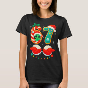 67 Meme Christmas Funny Alien Santa Six Seven Xmas T-Shirt
