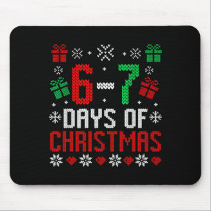 67 Meme Christmas Holiday Funny Six Seven Xmas Ugl Mouse Mat