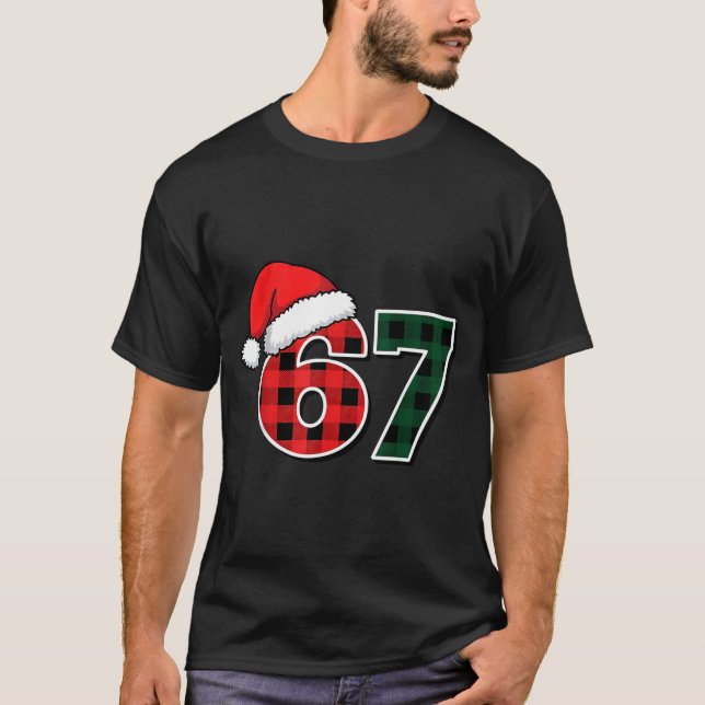 67 Meme Christmas Six Seven  T-Shirt (Front)