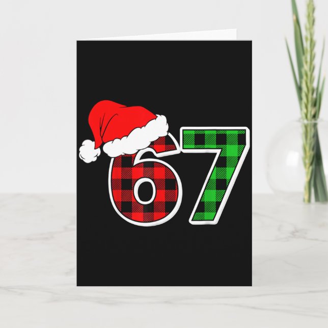 67 Meme Christmas Six Seven Xmas Men Women Boys Gi Card (Front)