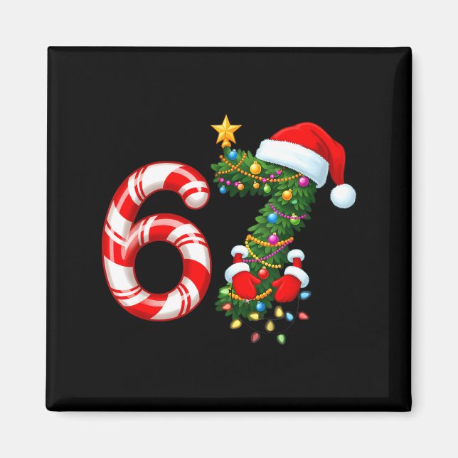 67 Meme Christmas Six Seven Xmas Men Women Boys Gi Magnet (Front)