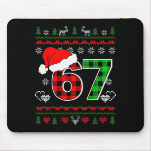 67 Meme Christmas Six Seven Xmas Ugly Sweater Men  Mouse Mat