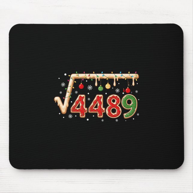 67 Meme Christmas Square Root 4489 Six Seven Math  Mouse Mat (Front)