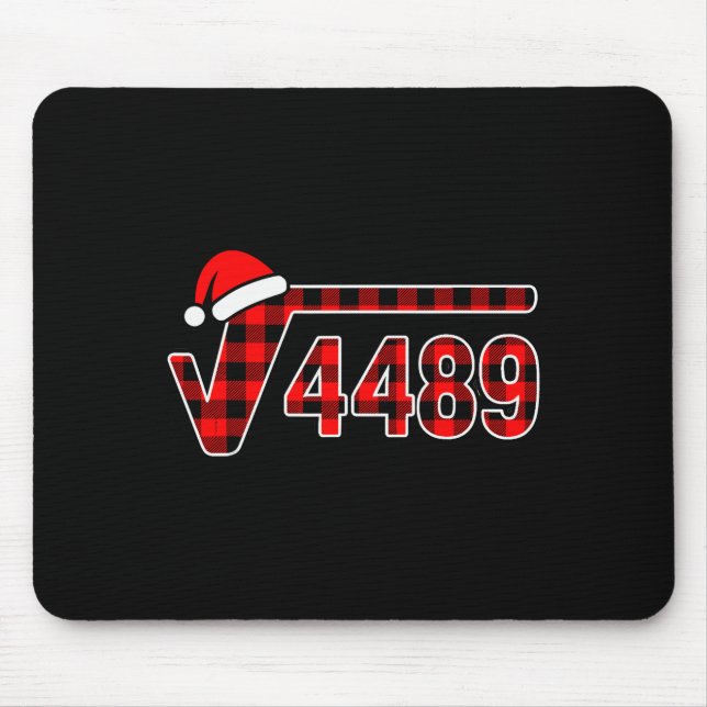 67 Meme Christmas Square Root 4489 Six Seven Math  Mouse Mat (Front)