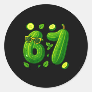 67 Meme Ckle Funny Six Seven Cuber 6 7 Gen Alpha S Classic Round Sticker
