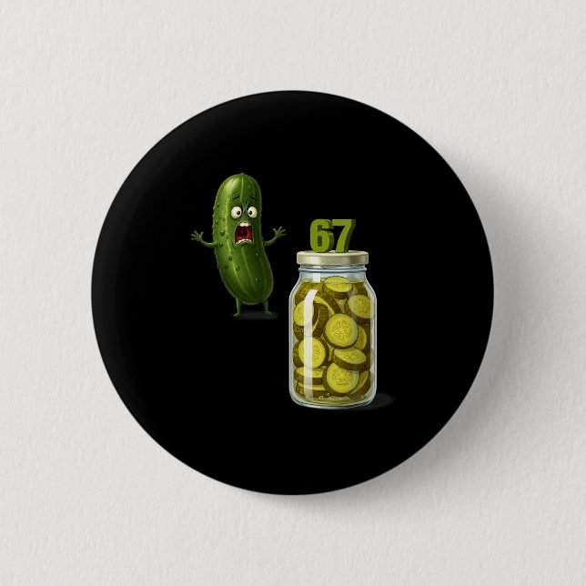 67 Meme Ckle Surprise A Jar Of Sliced Ckles Cuber  6 Cm Round Badge (Front)