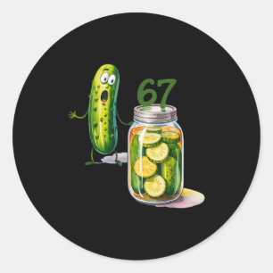 67 Meme Ckle Surprise A Jar Of Sliced Ckles Cuber  Classic Round Sticker
